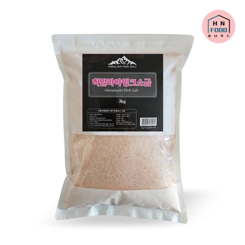 하나푸드 히말라야 핑크솔트 3kg 식용 소금 가는입자_이미지