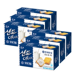 해태제과 샌드 에이스 우유크림 204g (6개)