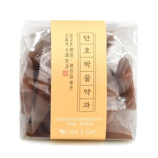 김규흔 명인 수제 한입 미니 단호박꿀약과 100g