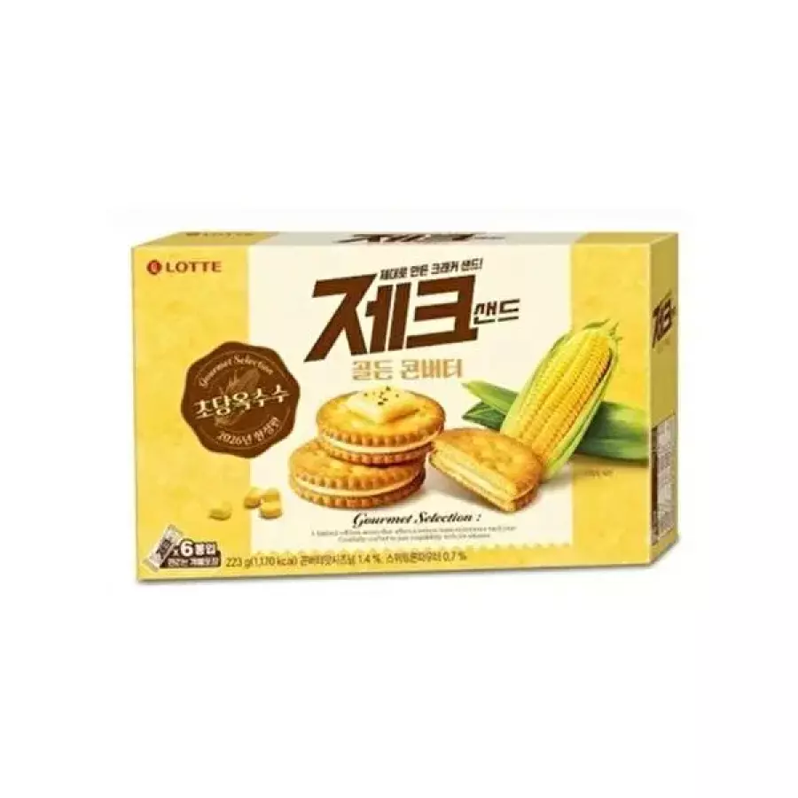 롯데제과 제크 샌드 골든 콘버터 223g (3개)_이미지