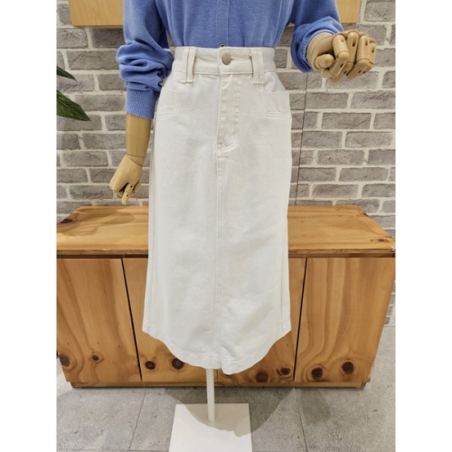 레코브 일자핏 데님 스커트 LC31F4DS505X_이미지