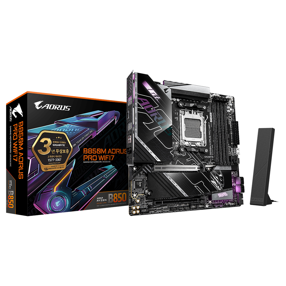 GIGABYTE B850M AORUS PRO WIFI7 제이씨현_이미지