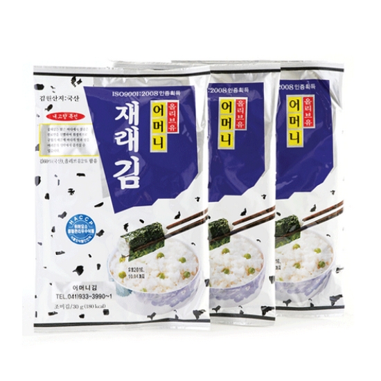 대천 어머니 조이구이 재래김 30g (30개)_이미지