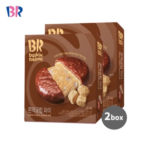 배스킨라빈스 쫀떡궁합 파이 264g (2개)