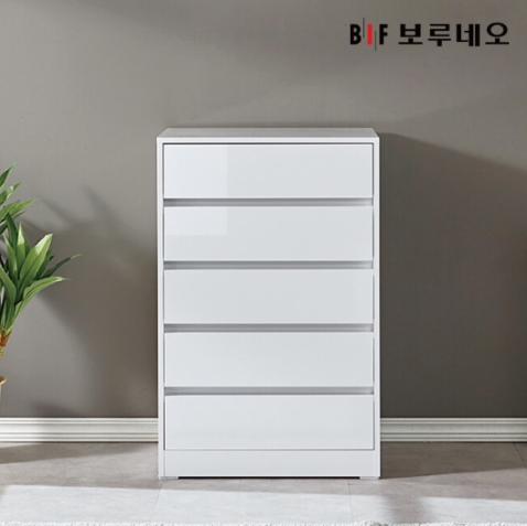 BIF보루네오  앳홈 미니멀 5단 서랍장 600