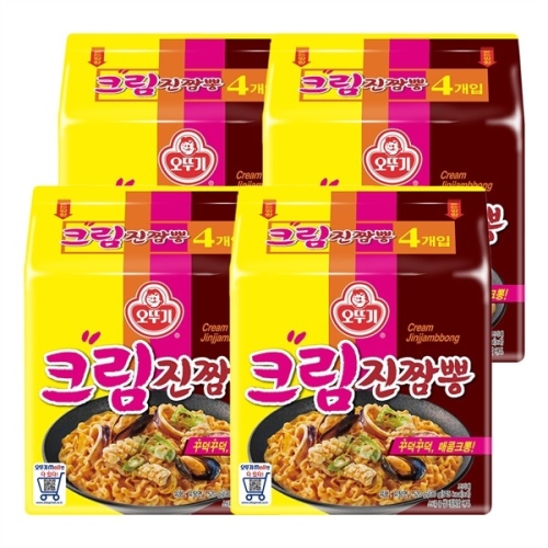 오뚜기 테이스터스초이스 크림진짬뽕 멀티 4입 4개 총 16봉_이미지