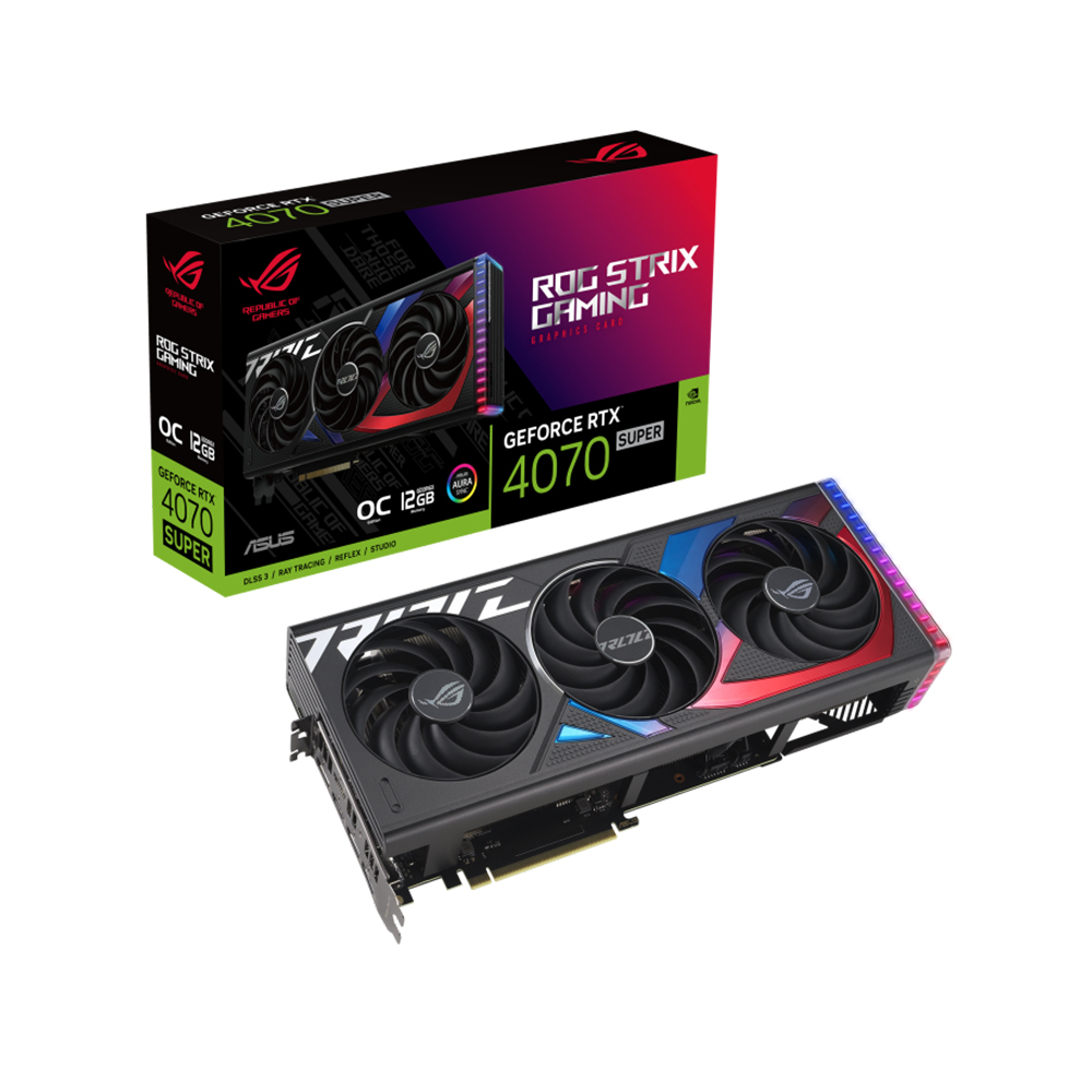 ASUS ROG STRIX 지포스 RTX 4070 SUPER O12G GAMING OC D6X 12GB 인텍앤컴퍼니