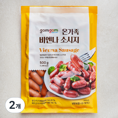 곰곰 온가족 비엔나 소시지 500g (2개)_이미지