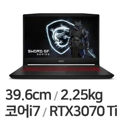 MSI GF시리즈 Sword GF66 A12UGS 블랙 WIN11 32GB램 (SSD 512GB)_이미지