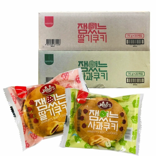 SPC삼립 잼있는쿠키 사과맛 75g (40개)_이미지
