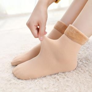 1+ 1 한파대비 융털 양말 겨울 밍크 기모 스타킹 804