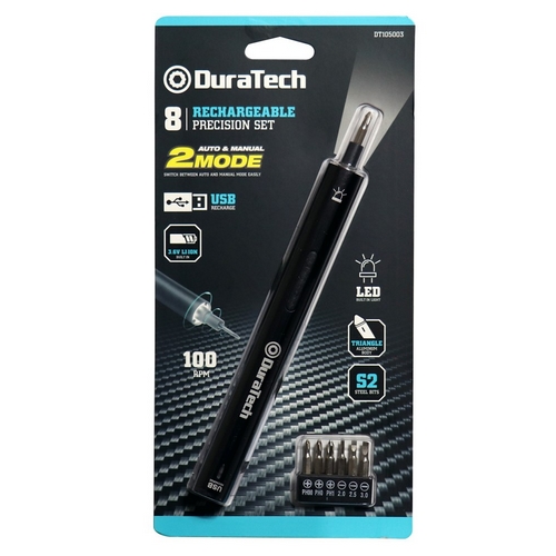 듀라텍 충전식 미니 전동 드라이버 세트 (+액세서리 8pcs)_이미지