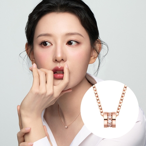 스톤헨지 에끌라 미니 14K 로즈골드 목걸이 SA26A07P_이미지