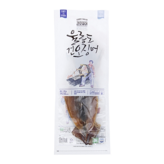 해진 울릉도 건 오징어 2개(마리) 120g
