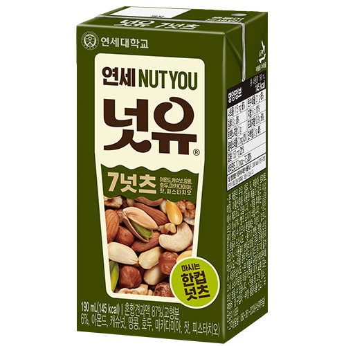 연세유업 연세 넛유 7넛츠 190ml이미지입니다. 누르면 해당 게시물로 새창이동합니다.