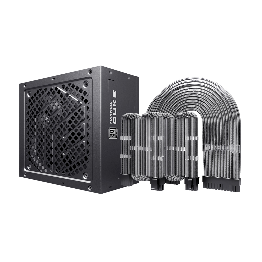 맥스엘리트 MAXWELL DUKE 1000W 80PLUS플래티넘 풀모듈러 메탈그레이