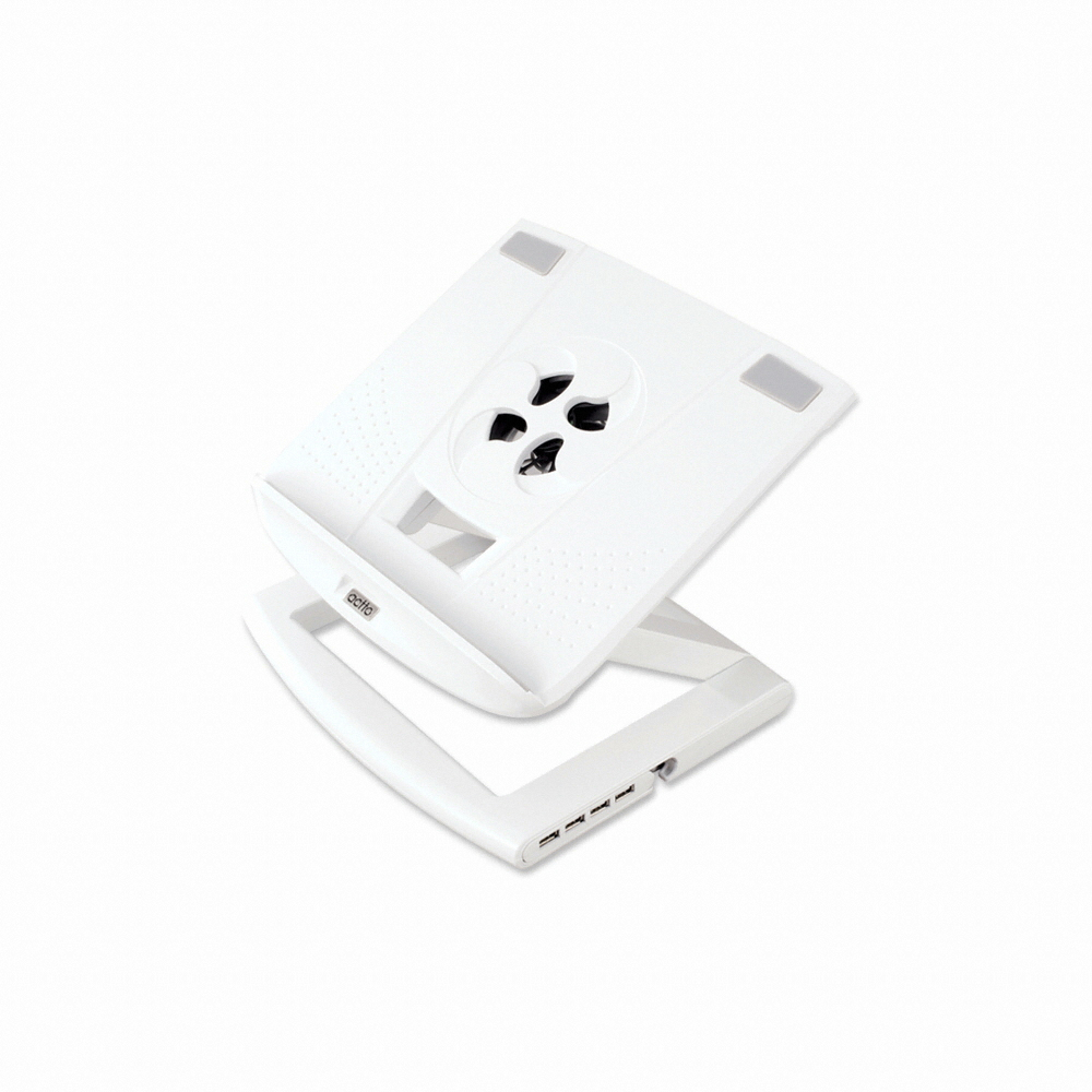 Actto 토네이도 4포트 노트북 쿨링패드 (화이트 / NBS-09WH)_이미지