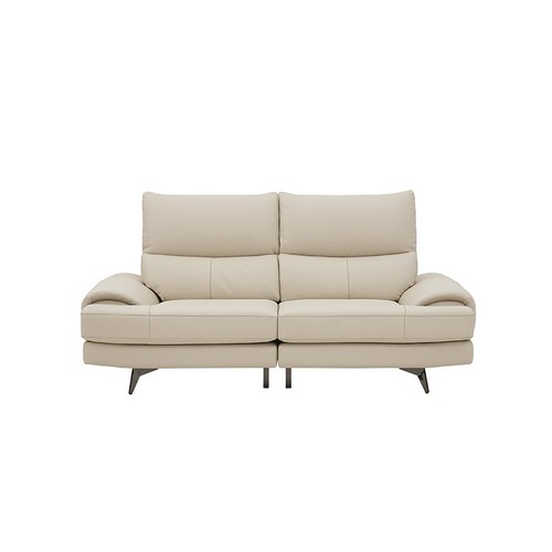 까사미아 벤스 천연가죽 소파 3인용 (스툴별도)_이미지