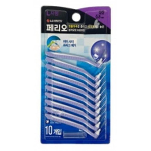 LG생활건강 페리오 치간칫솔 L자형 0.8mm 10개 (4개)
