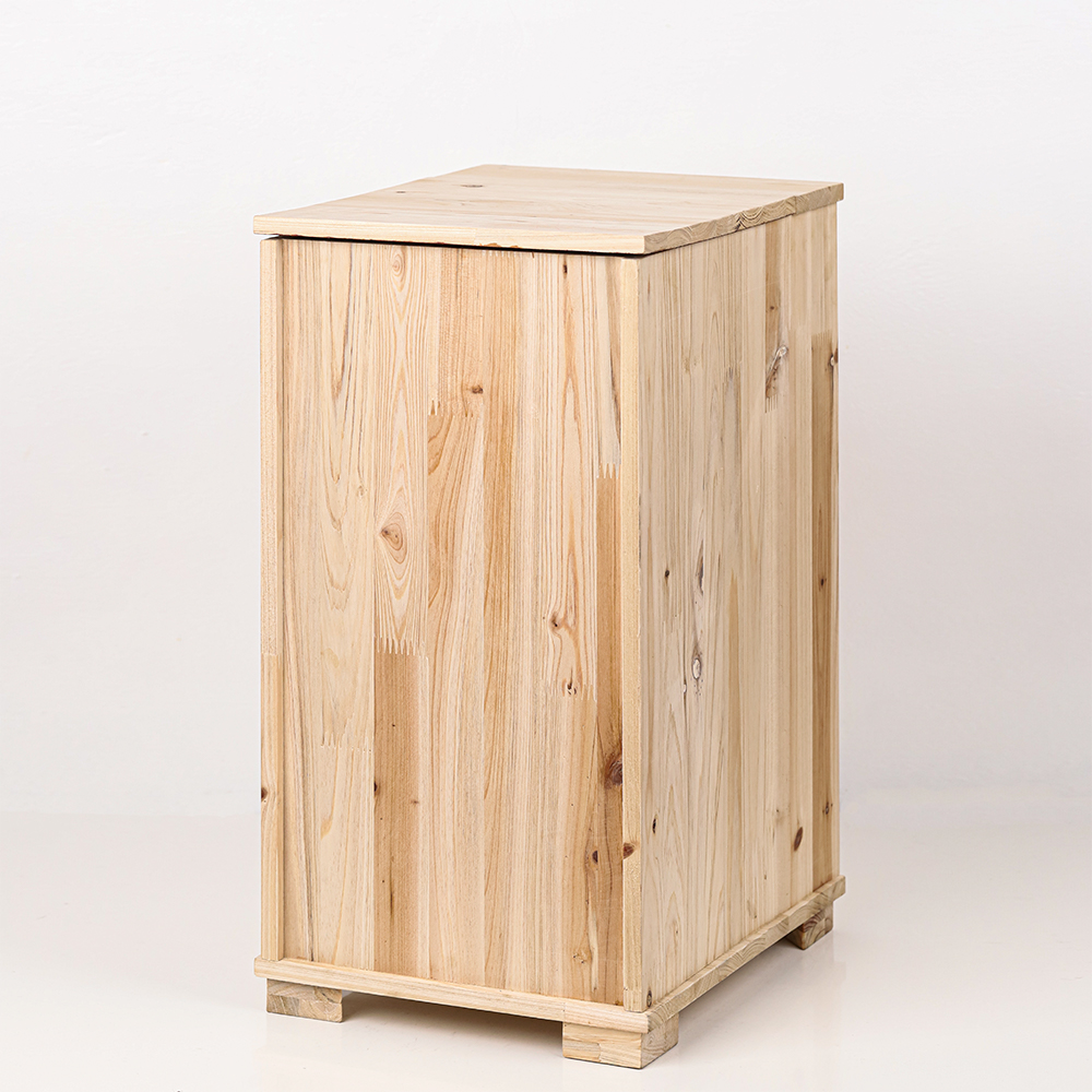 백수소반 삼나무 옻칠 쌀통 20kg_이미지