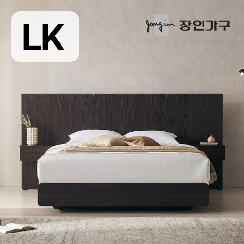 장인가구 까르뎅차콜 호텔 LED 침대 LK+400협탁 2개 (유로탑독립)_이미지
