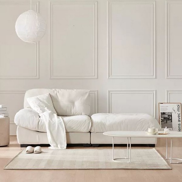 하늘 N1 모듈 카우치 구스 패브릭 소파 1.5인용