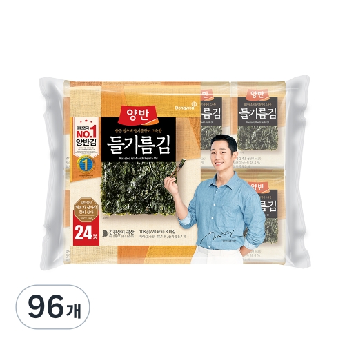 동원F&B 양반 들기름 향이 그윽한 양반김 4.5g (96개)_이미지