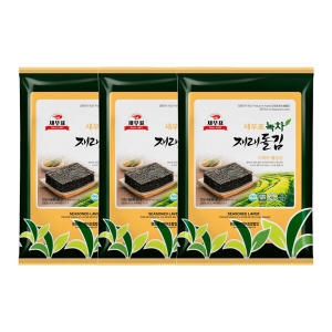 완도물산 새우표 완도 녹차재래 돌김전장 30g (3개)