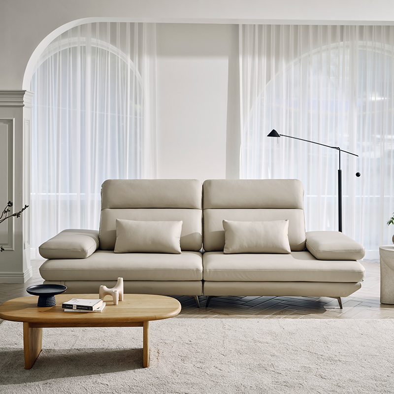 다우닝 플랫b 스윙 전체 천연가죽 소파 3.5인용