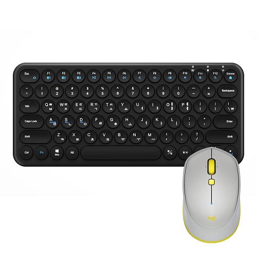 퓨전에프앤씨 INOTE X-KEY 38BT + 로지텍 M337 (블랙, 그레이)