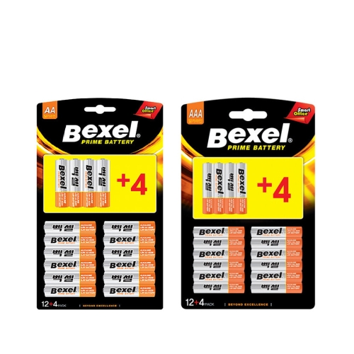 벡셀 알카라인 AA/AAA 12+4 16개입