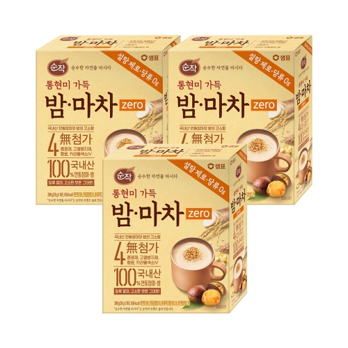 샘표식품 순작 통현미 가득 밤마차 제로 10개입 (3개)