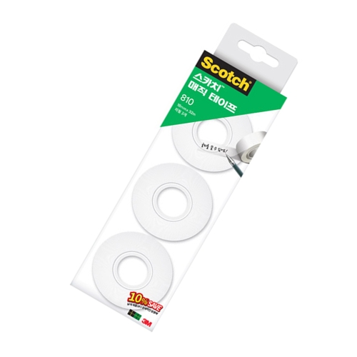 3M 스카치 810 매직 테이프 리필 18mm x 32m이미지입니다. 누르면 해당 게시물로 새창이동합니다.