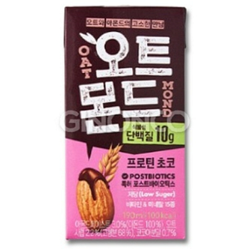 롯데칠성음료 오트몬드 프로틴 초코 190ml (1개)_이미지