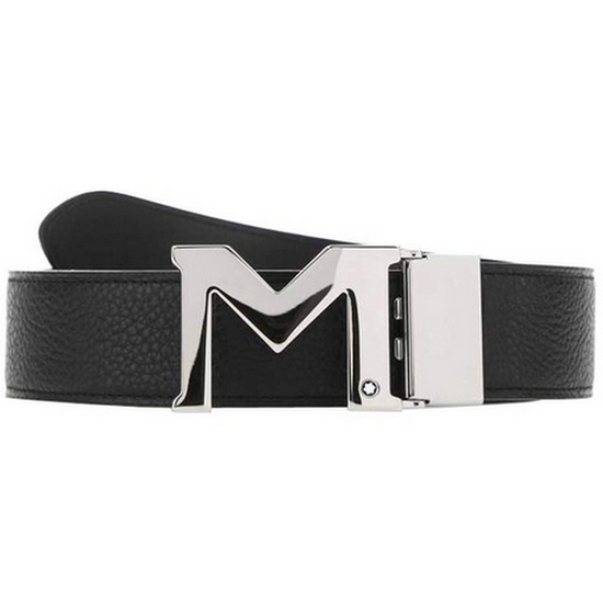 몽블랑 M 버클 팔라듐 코팅 벨트 127697