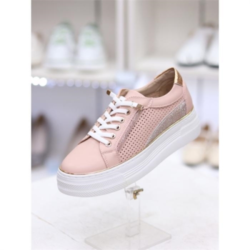 기타 와폰 와폰 세이브존03 소가죽 키높이 레이스업 4.5cm 스니커즈 BY 23S10270BC3W 10180210_이미지