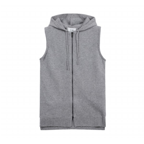  더히스토리 기타 니팅후드조끼THA118GR