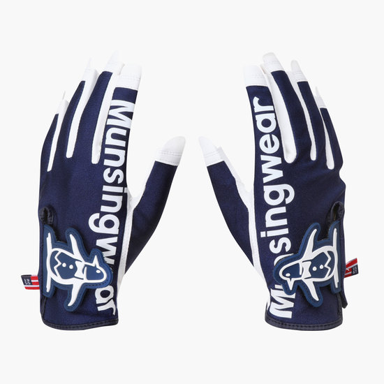 데상트골프 먼싱웨어 프린트 양손 장갑 네이비 MR112LGL21 (1개)