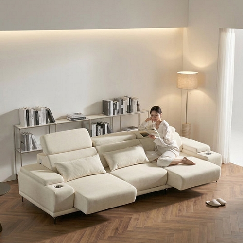 서광퍼니처 세인트블랑 이즈 모션 슬라이드 갤럭시 패브릭 소파 4인용