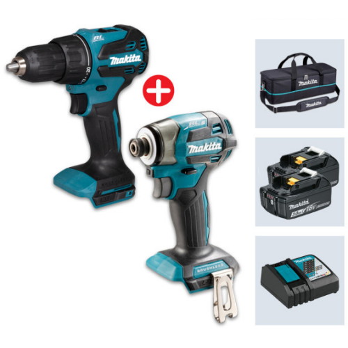 마끼다 DLX2006FR5 충전 콤보세트 (3.0Ah, 배터리 2개)_이미지