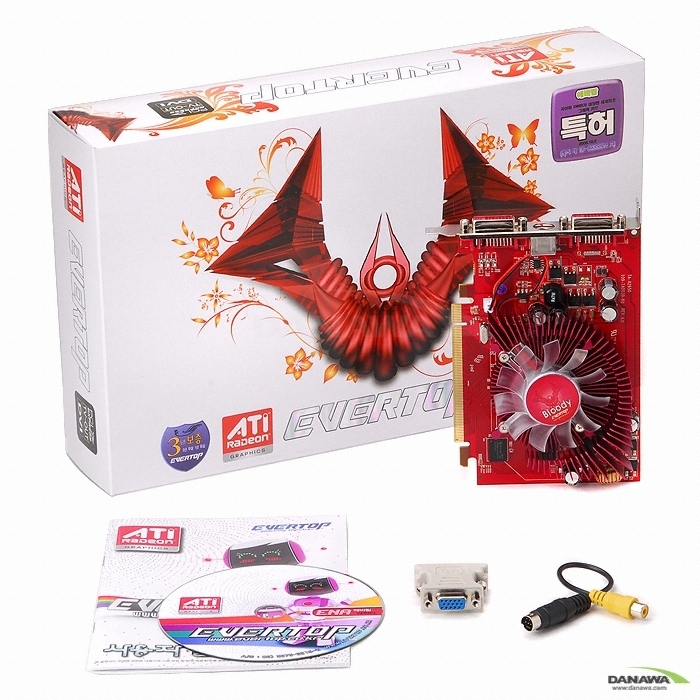 EVERTOP 라데온 HD 3650 썬스톤 256MB 블러디_이미지
