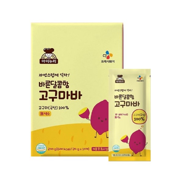 아이누리 바른달콤함 고구마바 20g (20개)_이미지