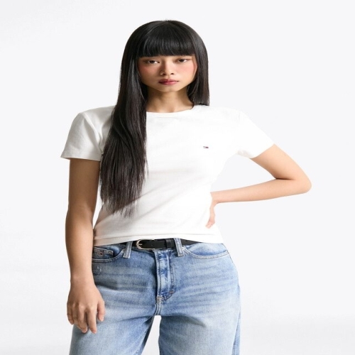 타미진스 타미진 LIVE T32F1TTO05TWT2 여성 슬림 저지 반팔 티셔츠_이미지