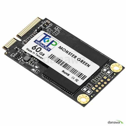 에즈윈아이피씨 탑메모리 몬스터 그린 mSATA (60GB)_이미지