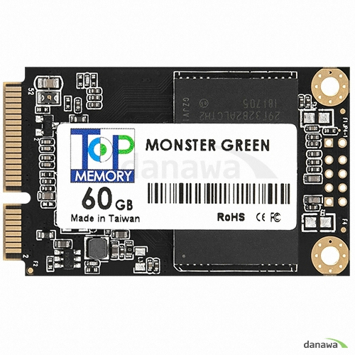 에즈윈아이피씨 탑메모리 몬스터 그린 mSATA (60GB)_이미지