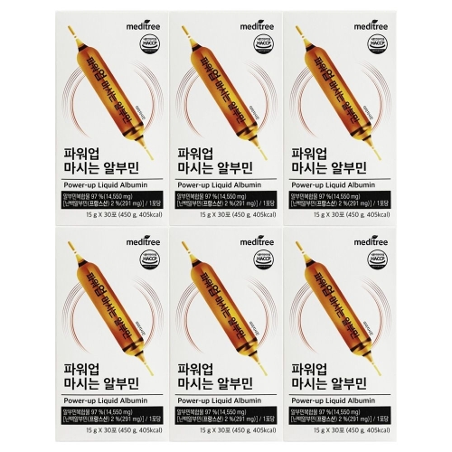 메디트리 파워업 마시는 알부민 30포 (6개)