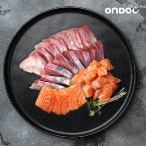 온도씨 필렛 모듬회 4호 방어 300g + 연어 300g