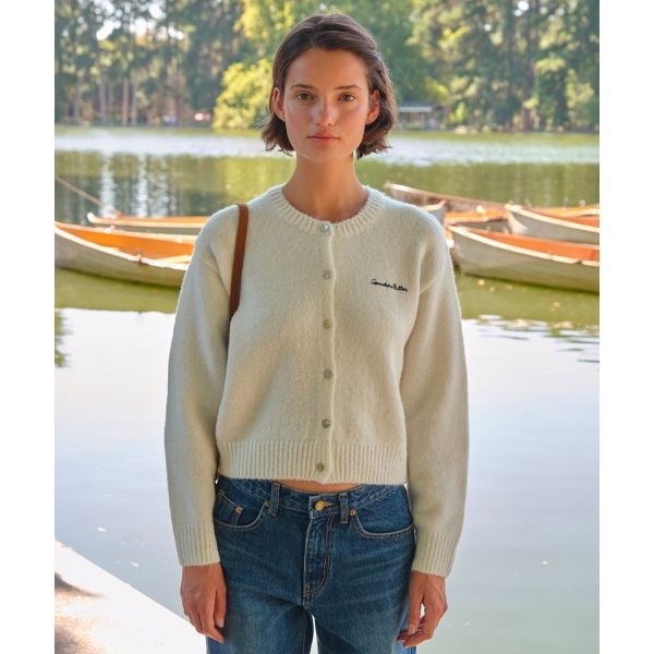 아페쎄 썸웨어버터 SOMEWHEREBUTTER Manon a Cardigan Ivory S5FCA03IVF 391977_이미지
