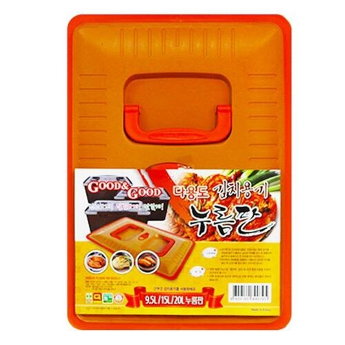 굿앤굿 김치용기 누름판 9.5,15,20L용