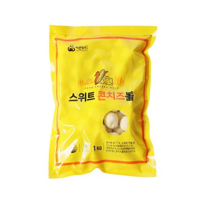 떡안애 스위트 콘치즈볼 1kg (3개)